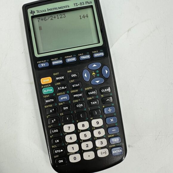 Texas Instruments TI-83 Plus Graphing Calculator - Black includes black Coover - Picture 2 of 8